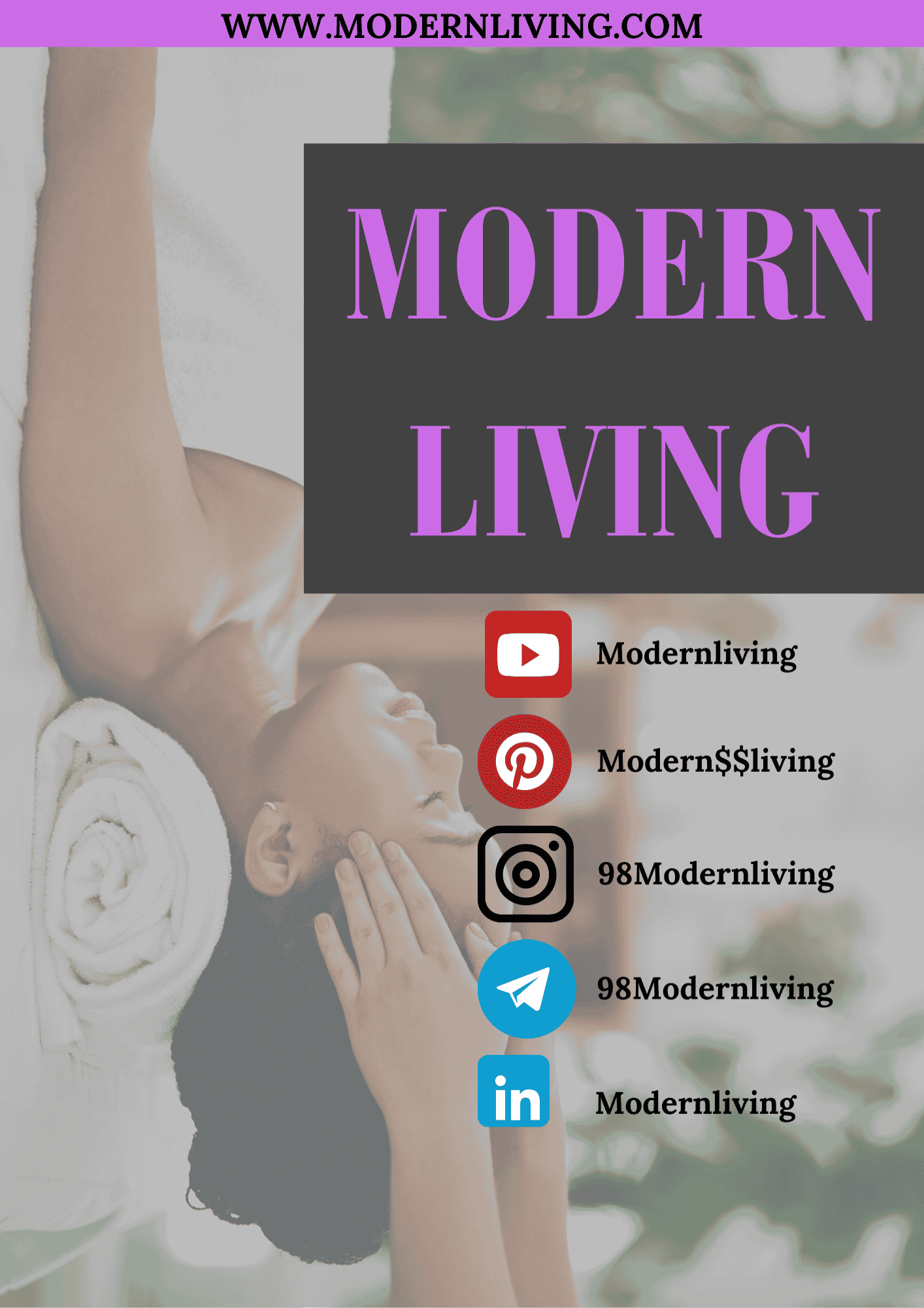 Modern Living Lifestyle magazine back cover